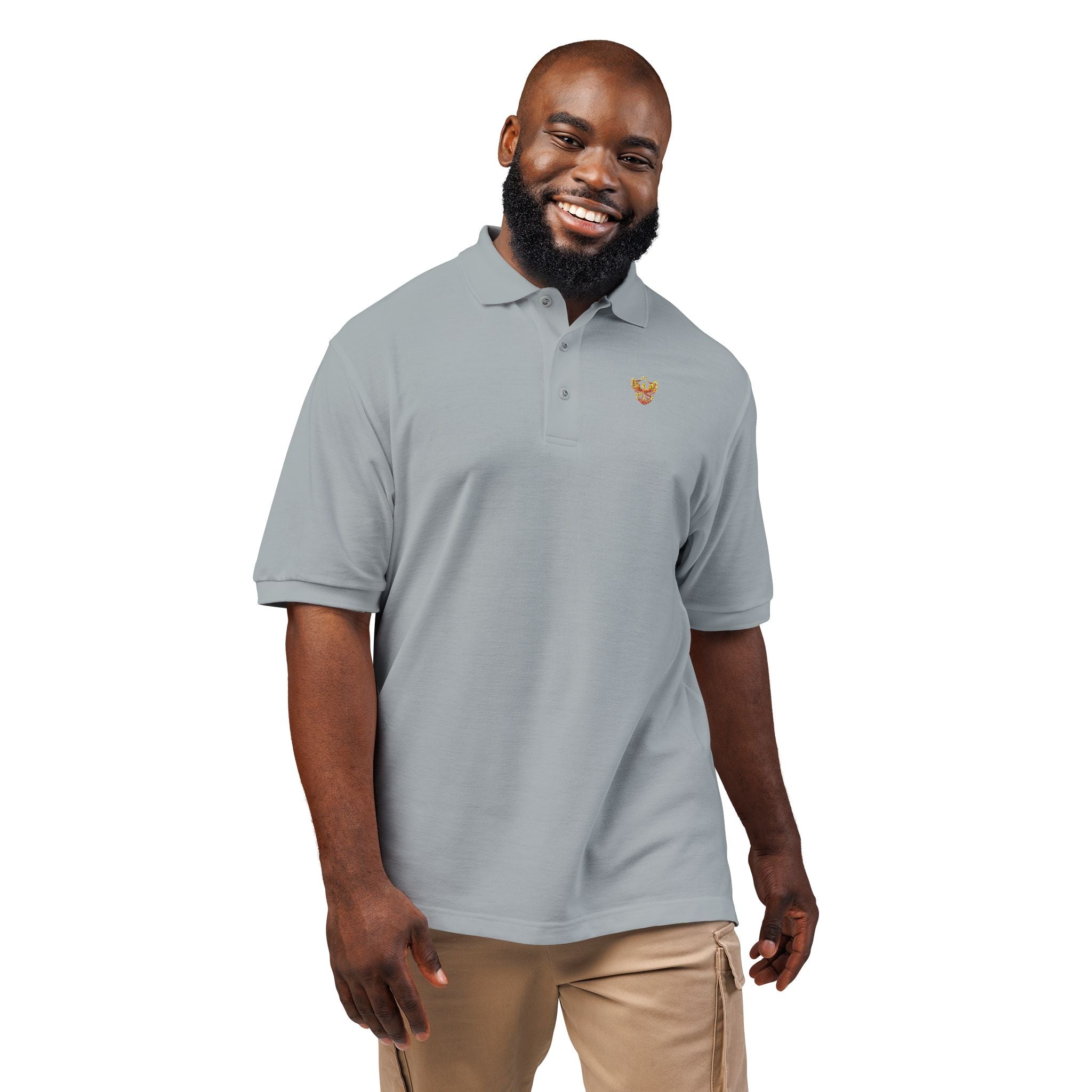 Phoenixx Cry Embroidered Crest Polo Shirt