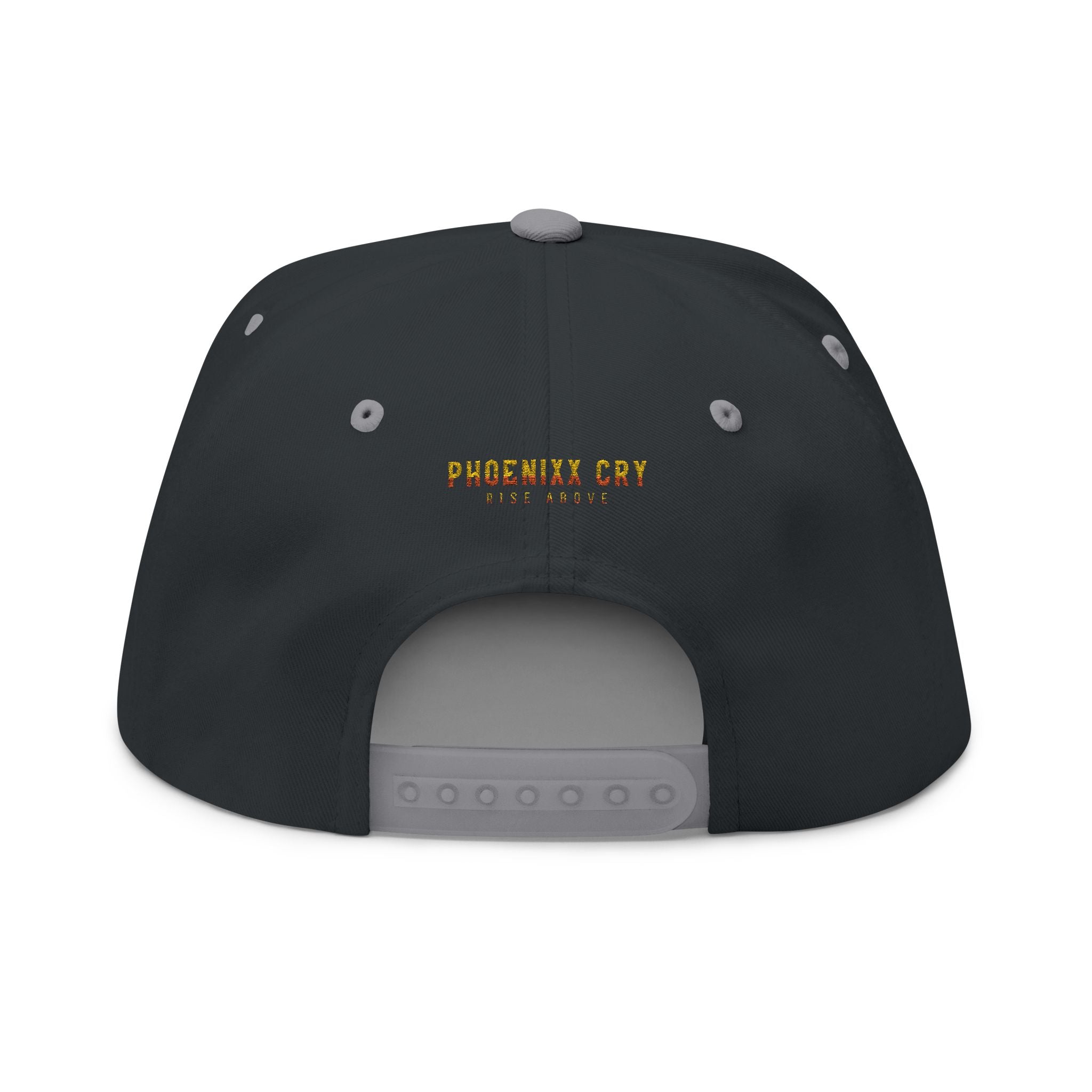 Phoenixx Cry Embroidered Flat Bill Cap — Vintage Firebird Patch Snapback Hat