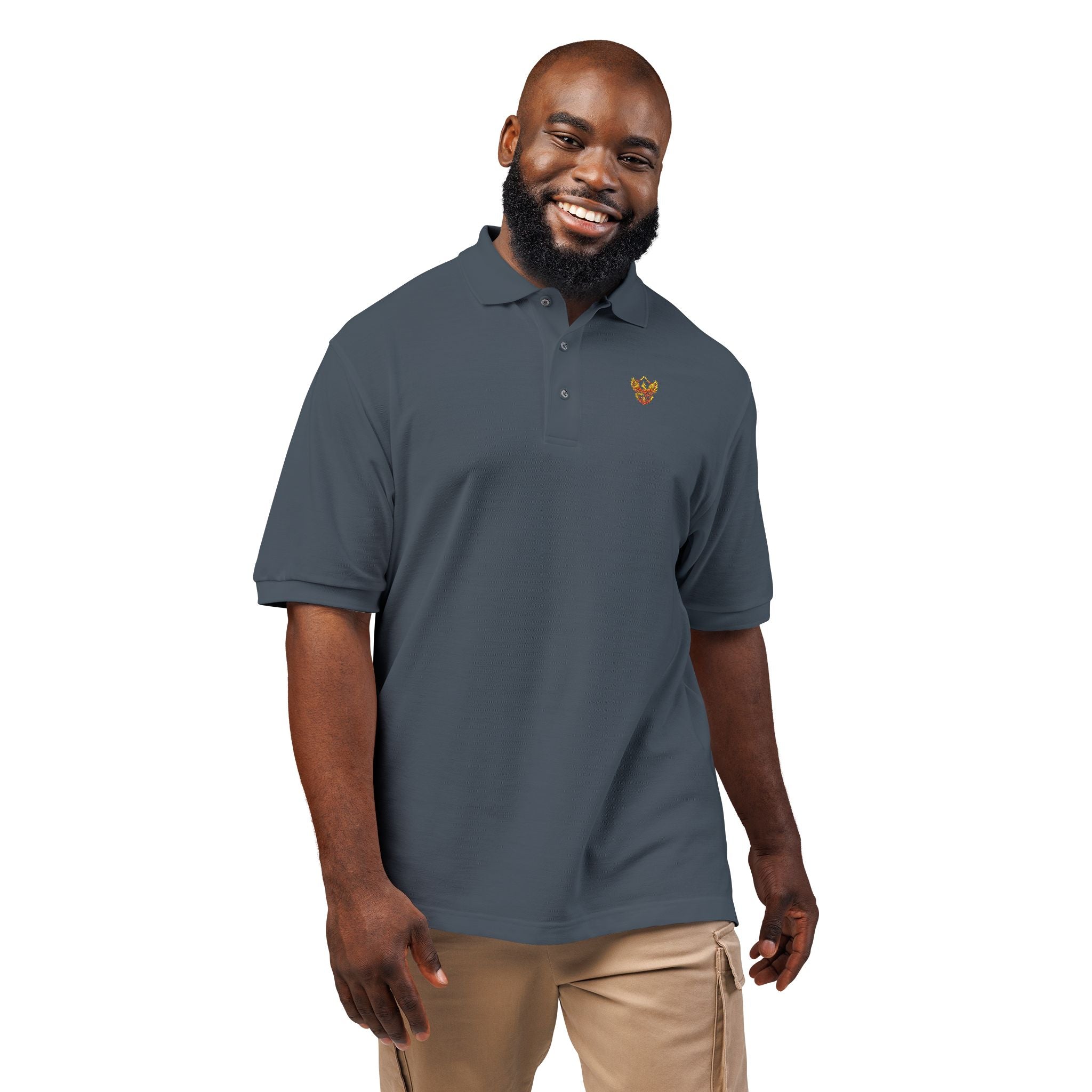 Phoenixx Cry Embroidered Crest Polo Shirt