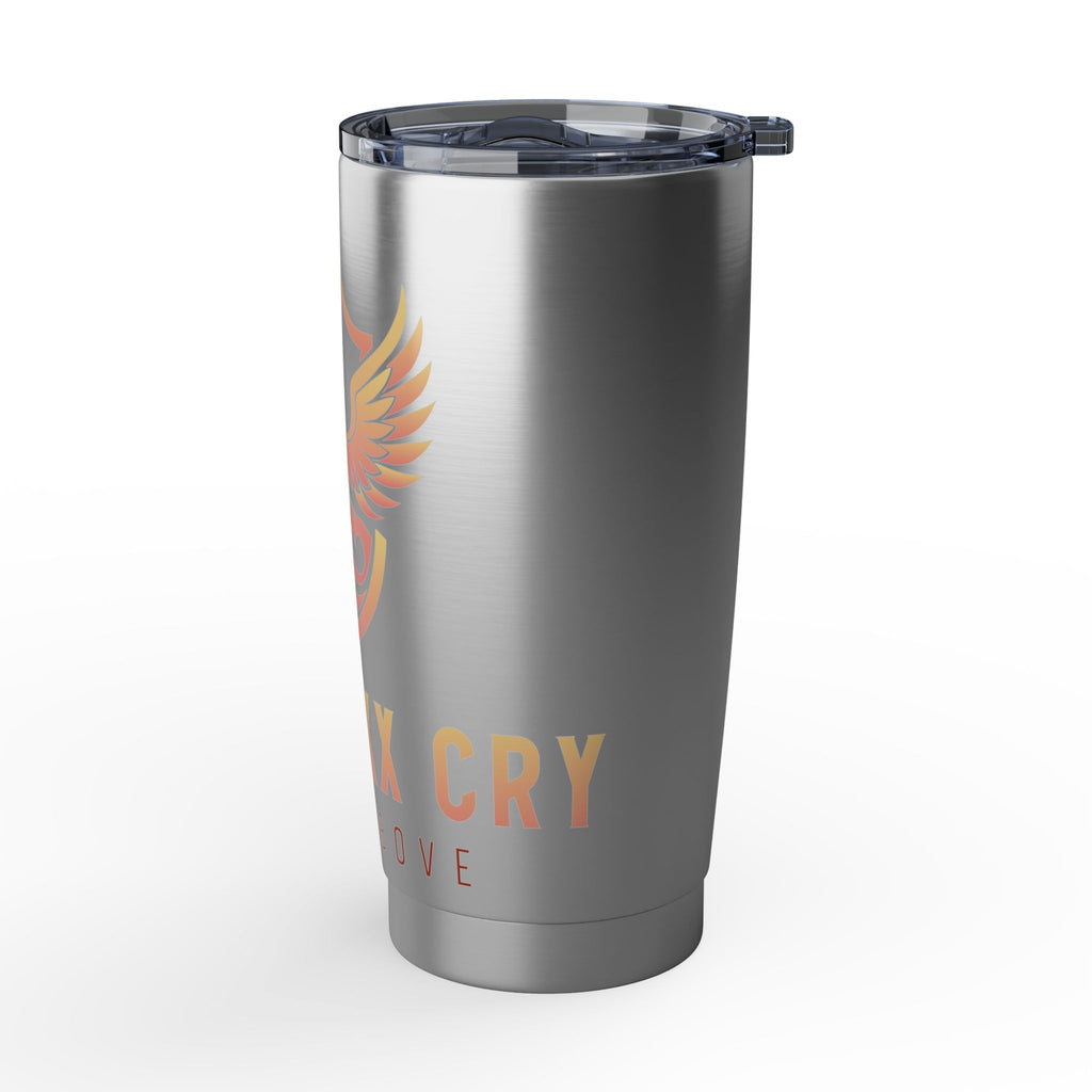 Phoenixx Cry 20oz Tumbler – "Rise Above" Insulated Travel Mug