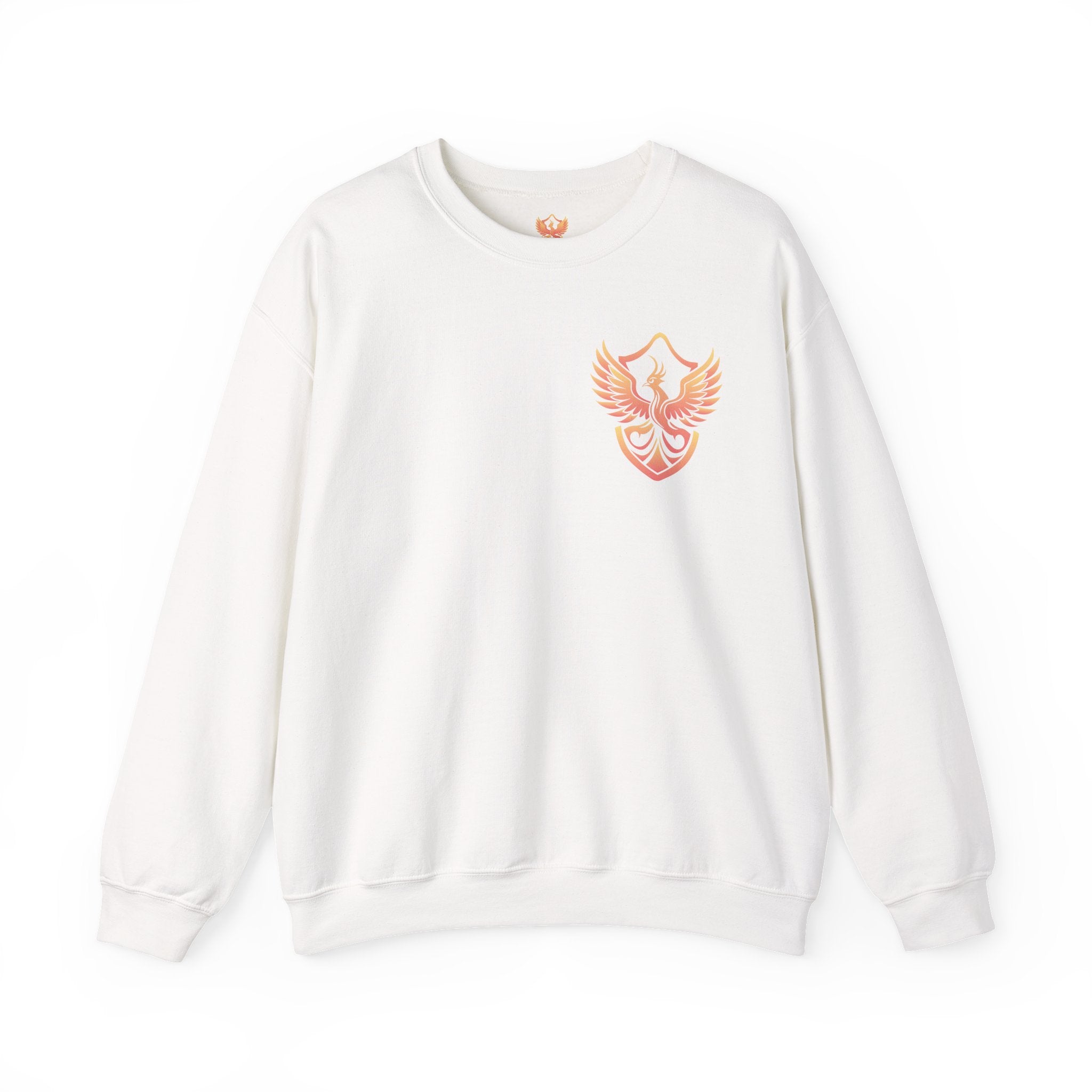 Phoenixx Crest Crewneck Sweatshirt with Back Print