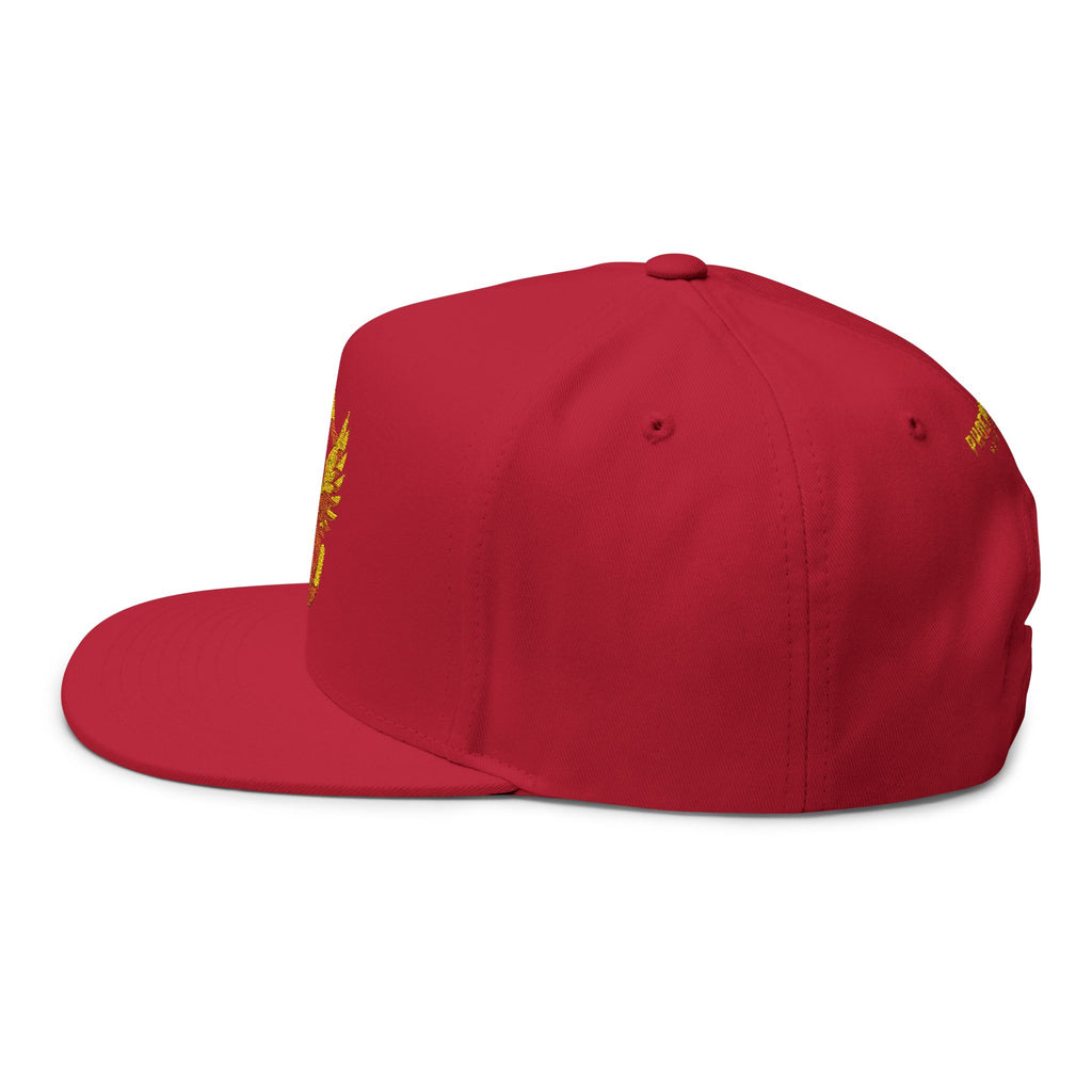 Phoenixx Cry Embroidered Flat Bill Cap — Vintage Firebird Patch Snapback Hat