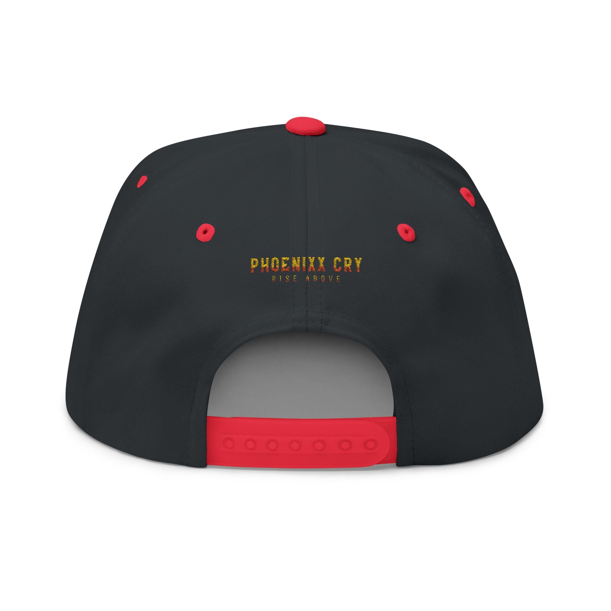 Phoenixx Cry Embroidered Flat Bill Cap — Vintage Firebird Patch Snapback Hat