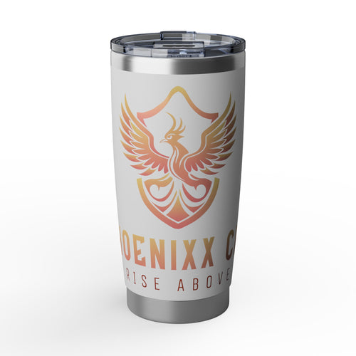 Phoenixx Cry 20oz Tumbler – "Rise Above" Insulated Travel Mug