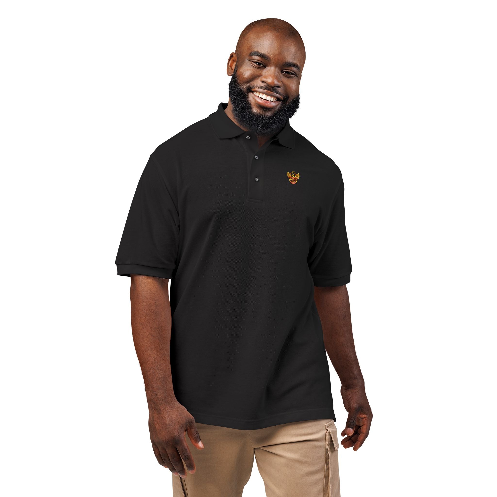 Phoenixx Cry Embroidered Crest Polo Shirt