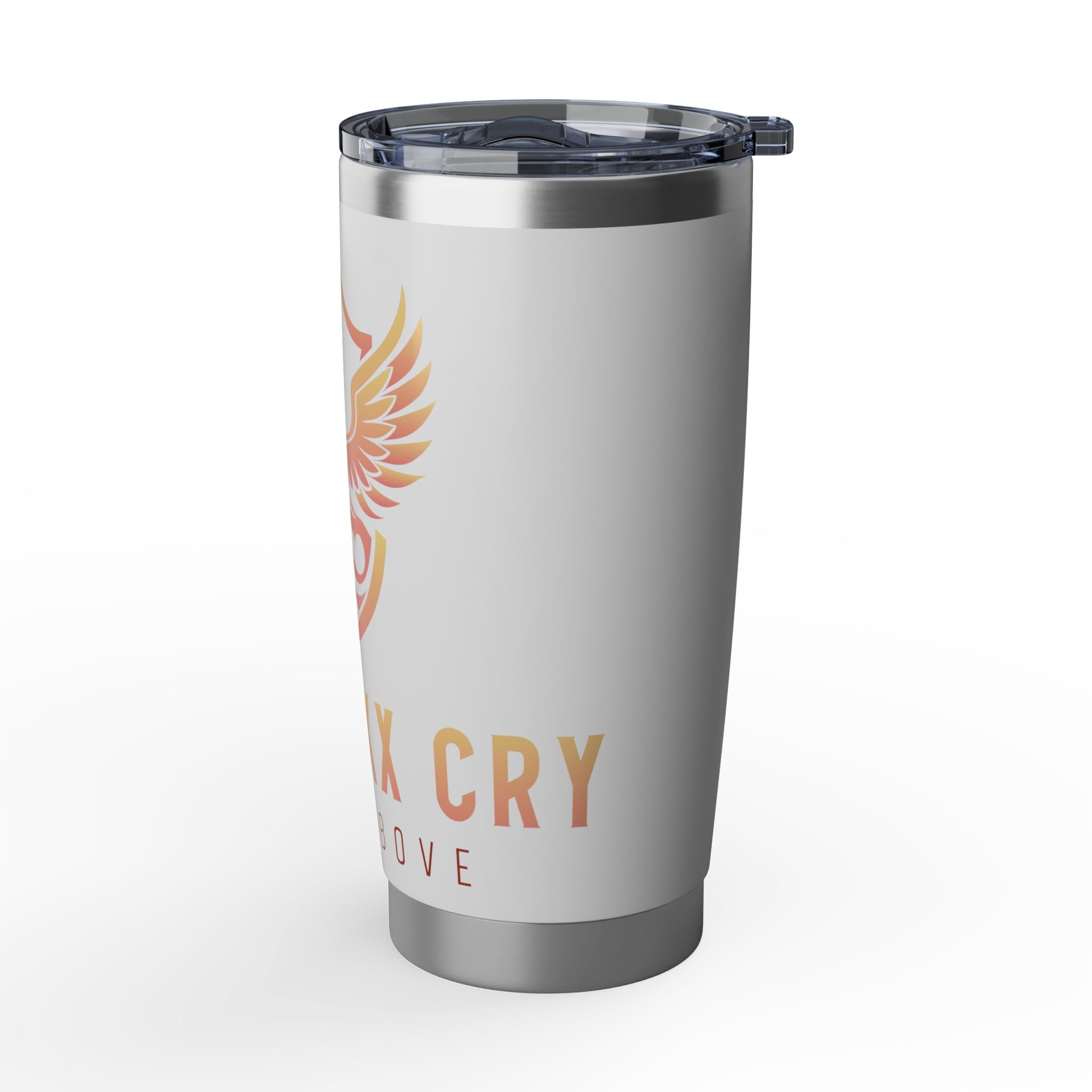 Phoenixx Cry 20oz Tumbler – "Rise Above" Insulated Travel Mug