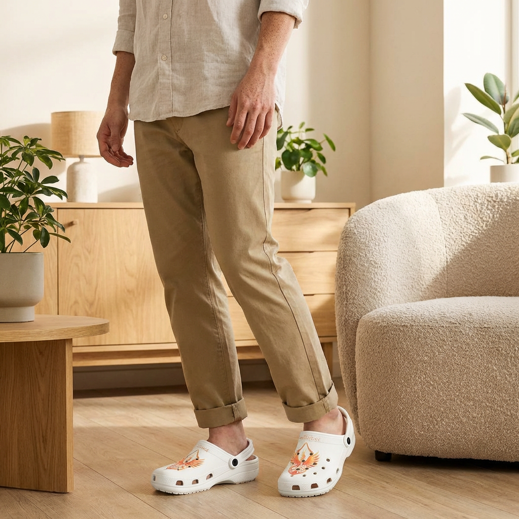 Phoenixx Cry Graphic EVA Clogs Lightweight Foam Slip-Ons