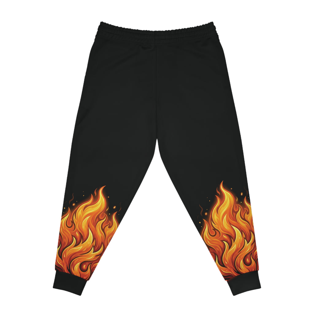 Flaming Graphic Athletic Joggers Sweatpants