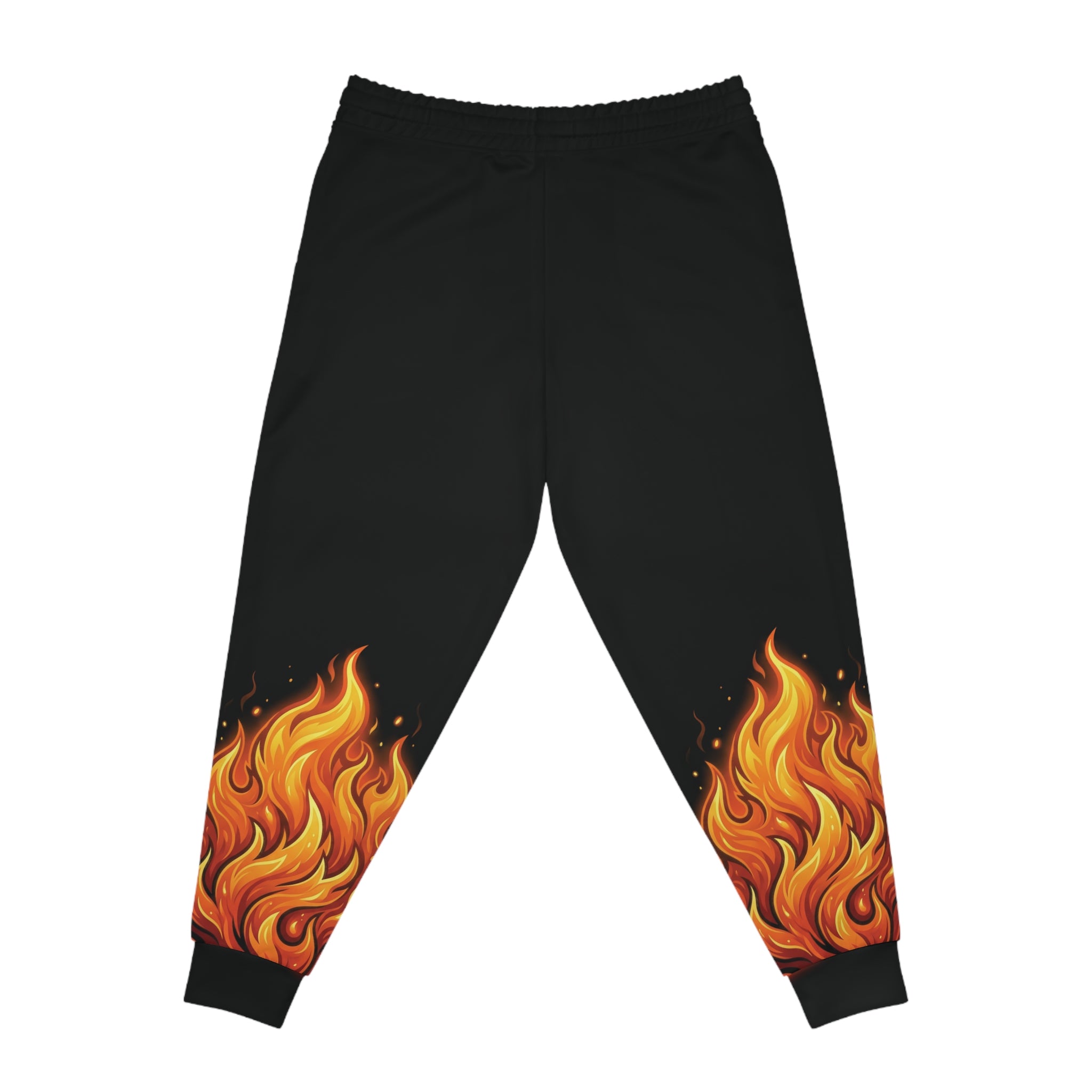 Flaming Graphic Athletic Joggers Sweatpants