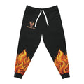 Flaming Graphic Athletic Joggers Sweatpants