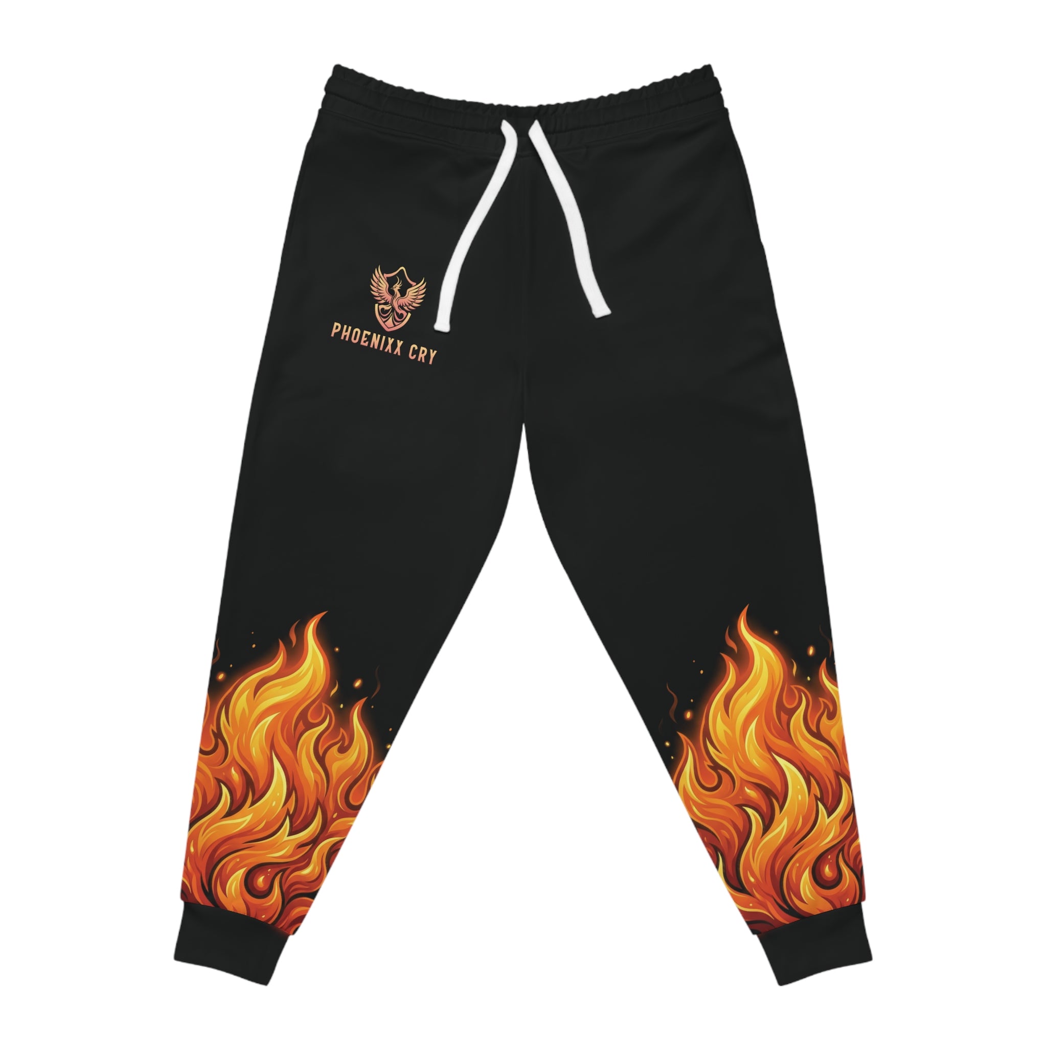 Flaming Graphic Athletic Joggers Sweatpants